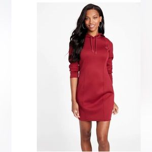 Guess hoodie dress in red - XS